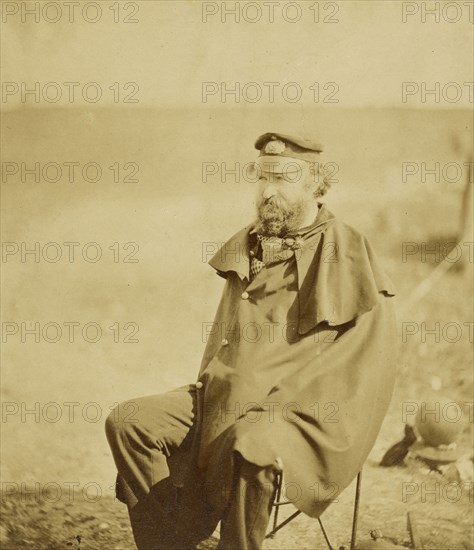 Col. Gordon, Royal Engineers; Roger Fenton, English, 1819 - 1869, Crimea; 1855; Albumen silver print