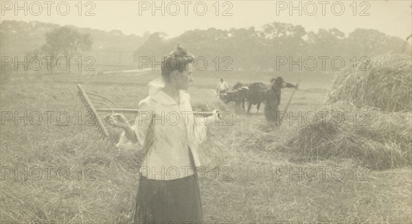 Gertrude O'Malley in Field with Rake; Gertrude Käsebier, American, 1852 - 1934, Newport, Rhode Island, ?, United States; 1904