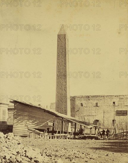 Aiguille de Cleopatre; Attributed to Baron Paul des Granges, French ?, active Greece 1860s, 1860 - 1869; Albumen silver print