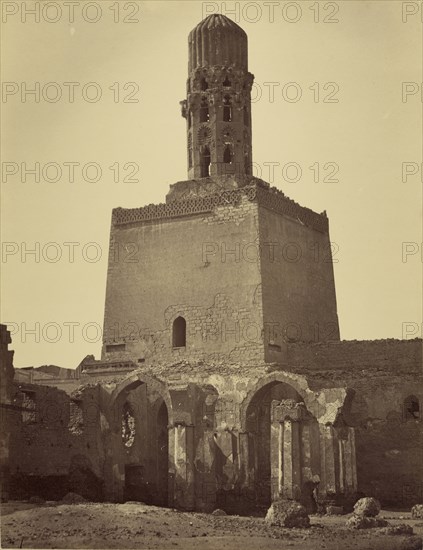 building, probably in Egypt; Attributed to Baron Paul des Granges, French ?, active Greece 1860s, 1860 - 1869; Albumen silver