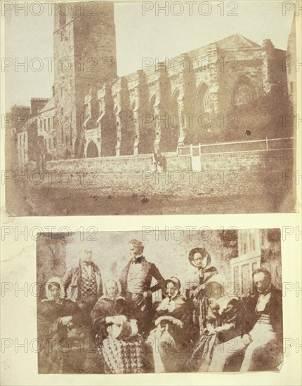 St. Salvator's College Chapel from the Southeast; Dr. John Adamson, Scottish, 1810 - 1870, 1843–1844; Salted paper print