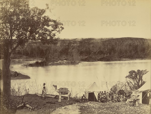 Le Jourdain The Jordan River; Félix Bonfils, French, 1831 - 1885, Palestine; about 1875; Albumen silver print