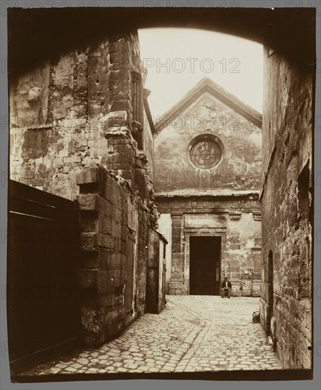 The Facade of Saint Julien le Pauvre; Eugène Atget, French, 1857 - 1927, Paris, France; 1898; Albumen silver print