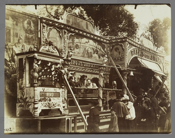 Animal Circus, Fête des Invalides; Eugène Atget, French, 1857 - 1927, Paris, France; negative 1898; print 1920s; Gelatin silver