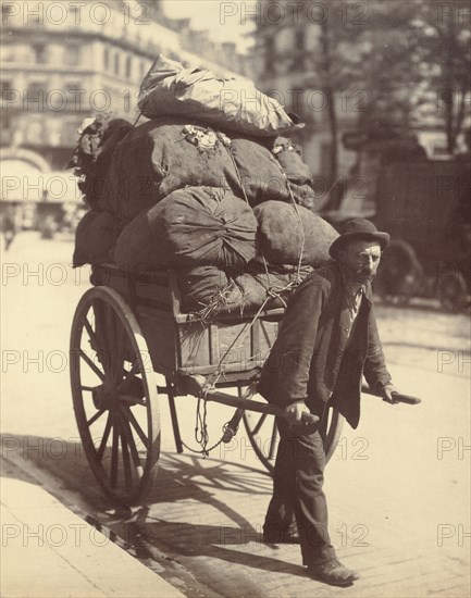 Chiffonier, Ragpicker, Eugène Atget, French, 1857 - 1927, France; 1899–1901; Albumen silver print