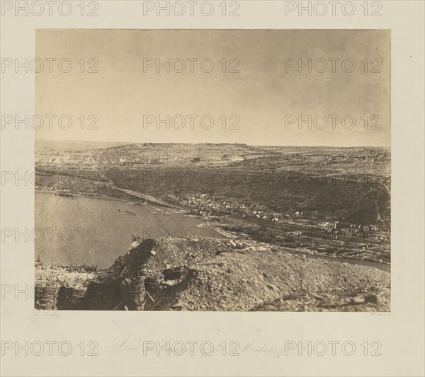 View of the Malakoff Barricks, Vue des Casernes de Malakoff, Jean-Charles Langlois, French, 1789 - 1870, 1855; Salted paper