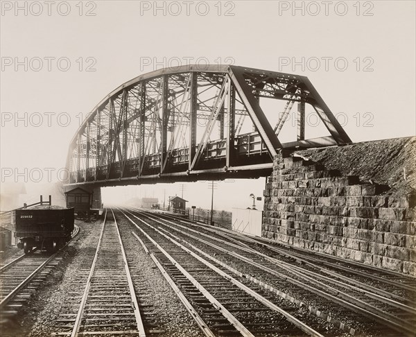 Low Grade Crossing at Whitford; William H. Rau, American, 1855 - 1920, Whitford, Pennsylvania, United States; 1904; Gelatin
