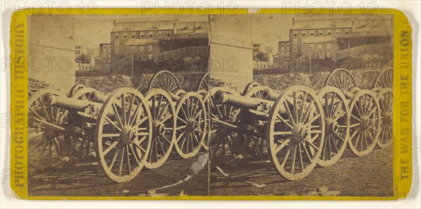 Captured Rebel Guns at the Rockets, Richmond, Va; Edward and Henry T. Anthony & Co., American, 1862 - 1902, about 1861 - 1865