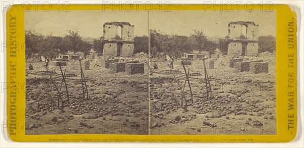 Arsenal grounds, Richmond, Va., showing Ruins and shot and shell scattered around; Edward and Henry T. Anthony & Co. American