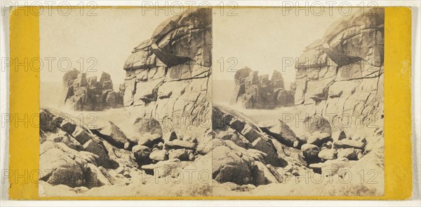 Cornwall. The Monk's Cowl, St. Mary's, Scilly; A.L. Coke, British, active 1860s, 1860s; Albumen silver print