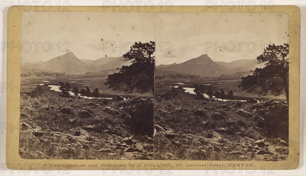 Mount Olympus. Estes' Park, Colorado; Joseph Collier, American, born Scotland, 1836 - 1910, 1865 - 1870; Albumen silver print