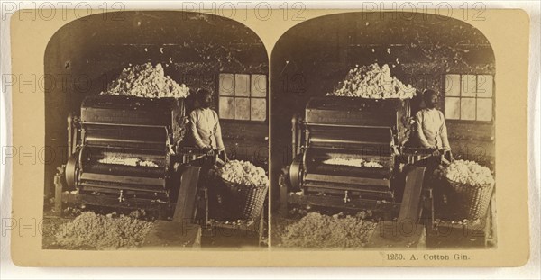 A Cotton Gin; Franklin G. Weller, American, 1833 - 1877, about 1870; Albumen silver print