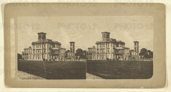 Osborne House. West Side; Attributed to London Stereoscopic Company, active 1854 - 1890, about 1855; Photolithograph