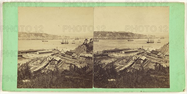View of Quebec, From the Grand Trunk Depot, Point Levi; L.P. Vallée, Canadian, 1837 - 1905, active Quebéc, Canada, about 1870