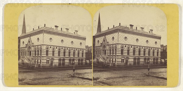 Academy of Design. New York City; American; about 1870; Albumen silver print