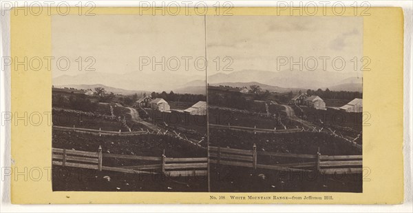White Mountain Range - from Jefferson Hill; John P. Soule, American, 1827 - 1904, 1861 - 1862; Albumen silver print