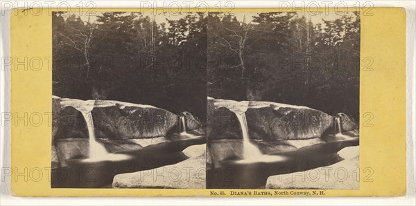 Diana's Baths, North Conway, N.H; John P. Soule, American, 1827 - 1904, 1861 - 1862; Albumen silver print