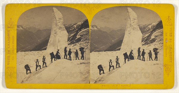 Ascens au Mt. Blanc; Tairraz Frères; about 1865; Albumen silver print