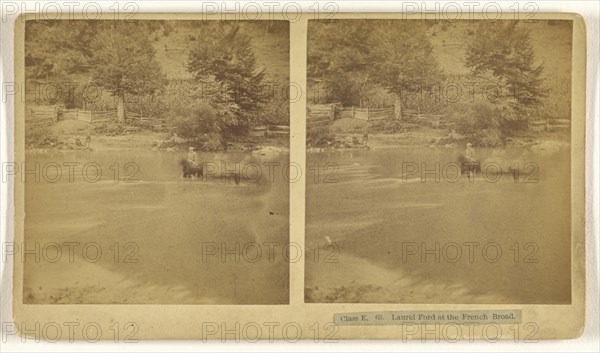 Laurel Ford at the French Broad; Nat W. Taylor & Jones; 1880s; Albumen silver print