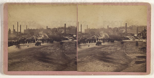 View of the Ruins of the Great Conflagration at Haverhill, Mass., Feb. 17 & 18, 1882; P.W. Tennant, American, active 1870s