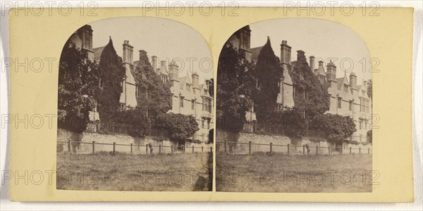 Merton College, Oxford; Stephen Thompson, British, about 1830 - 1893, 1860s; Albumen silver print