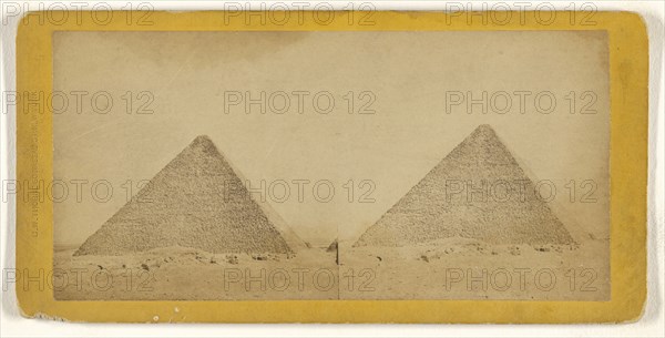 Pyramid of Cheops, Egypt; George W. Thorne, American, active 1860s - 1870s, 1870s; Albumen silver print