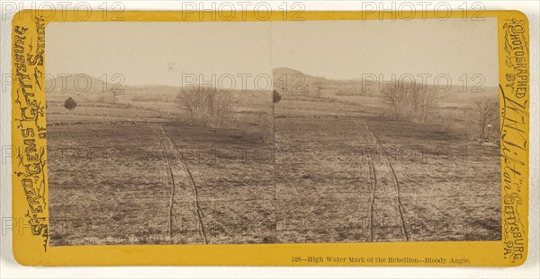 High Water Mark of the Rebellion - Bloody Angle; William H. Tipton, American, 1850 - 1929, active Gettysburg, Pennsylvania