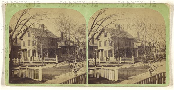 Wm. H. Wiggins House, 1869, Lowell, Mass; Simon Towle, American, active Lowell, Massachusetts 1855 - 1893, 1869; Albumen silver