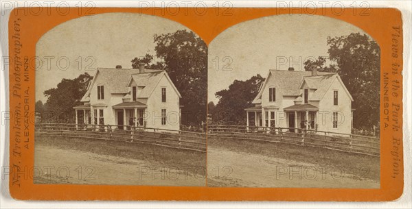 Res. of Wm. Moses, Alexandria, Minnesota; Newton J. Trenham, American, active Alexandria, Minnesota 1860s, about 1868; Albumen