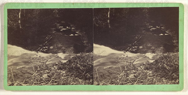Brink of Lower Falls on Saturly Brook. Moravia, N.Y; T.T. Tuthill, American, active Moravia, New York 1870s, 1870s; Albumen