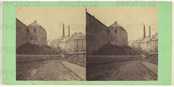 View of St. Valier Street, from Palace Gate, Outside, L.P. Vallée, Canadian, 1837 - 1905, active Quebéc, Canada, 1865 - 1873