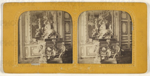 Salon des poudules, Versailles; Adolphe Block, French, 1829 - about 1900, 1860s; Hand-colored Albumen silver print