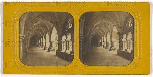 Cloitre de Luxeuil; LeBas, French, active 1850s - 1860s, 1855 - 1865; Hand-colored Albumen silver print