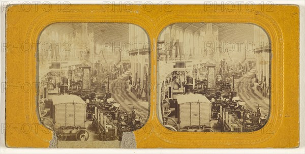 Vienna Exposition; about 1865; Hand-colored Albumen silver print