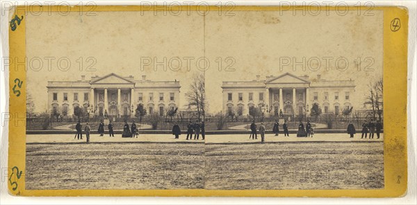 White House; George D. Wakely, American, active 1856 - 1880, 1866; Albumen silver print