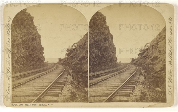 Rock Cut - Near Port Jervis, N.Y; L. E. Walker, American, 1826 - 1916, active Warsaw, New York, about 1870; Albumen silver