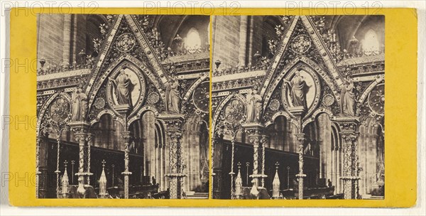 Hereford Cathedral. - Centre of Rood Screen; W. Harding Warner, British, 1816 - 1894, active Plymouth and Ross, England, 1860s