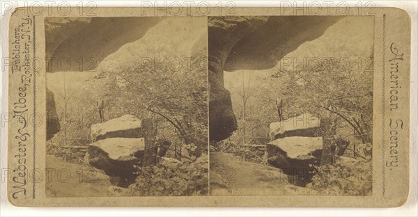 Projecting Rock. Rock City, N.Y; Webster & Albee; 1880s; Albumen silver print