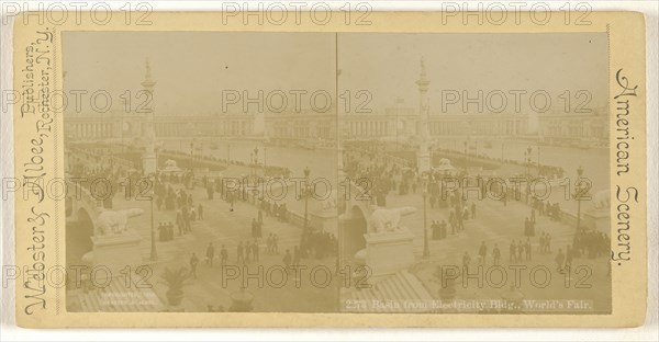 Basin from Electricity Bldg., World's Fair; Webster & Albee; 1893; Gelatin silver print