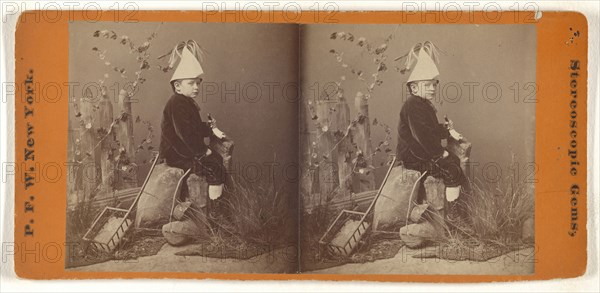 Playing Postillion; Peter F. Weil, American, active New York, New York 1860s - 1870s, about 1865 - 1870; Albumen silver print