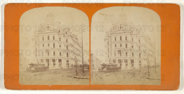 New Post Office. New York; Attributed to Peter F. Weil, American, active New York, New York 1860s - 1870s, about 1865; Albumen