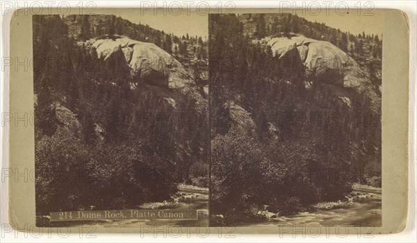 Dome Rock. Platte Canon; Charles Weitfle, American, 1836 - after 1884, about 1880; Albumen silver print