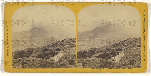 View from Mt. Washington; Franklin G. Weller, American, 1833 - 1877, about 1870; Albumen silver print