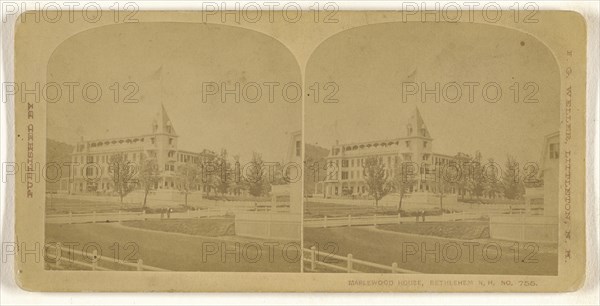 Maplewood House, Bethlehem, N.H; Franklin G. Weller, American, 1833 - 1877, about 1870; Albumen silver print