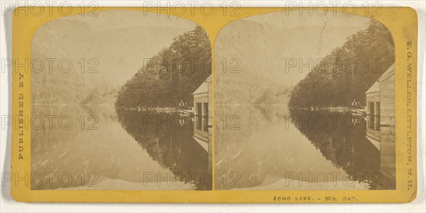 Echo Lake; Franklin G. Weller, American, 1833 - 1877, about 1870; Albumen silver print