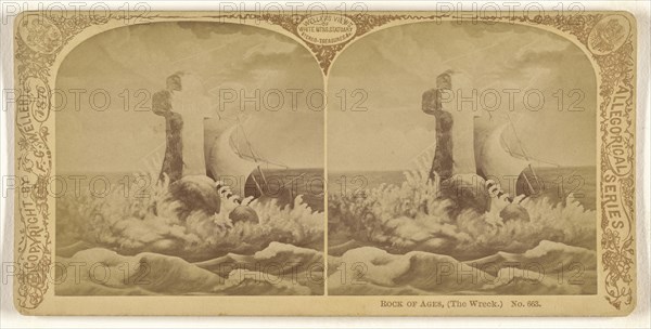 Rock of Ages, The Wreck., Franklin G. Weller, American, 1833 - 1877, 1876; Albumen silver print
