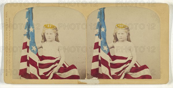 Columbia; Franklin G. Weller, American, 1833 - 1877, 1873; Hand-colored Albumen silver print