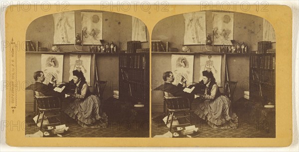 Future Courtship; Franklin G. Weller, American, 1833 - 1877, 1874; Albumen silver print