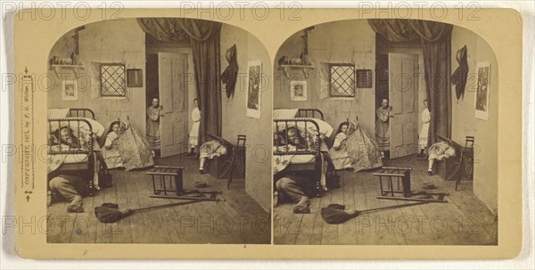 Hide and go Seek; Franklin G. Weller, American, 1833 - 1877, 1873; Albumen silver print