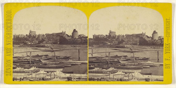 Windsor Castle From Eton; Frederick York, British, 1823 - 1903, 1865 - 1875; Albumen silver print